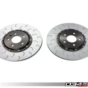 034 Motorsports 2-Piece Floating Front Brake Rotor Upgrade Kit Audi B8/B8.5 S4/S5/Q5 2008-2017 - Image 1