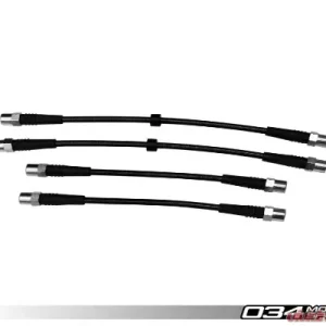 034 Motorsports Stainless Steel Braided Brake Line Kit Audi S4 Quattro C4 1991-1997 - Image 1