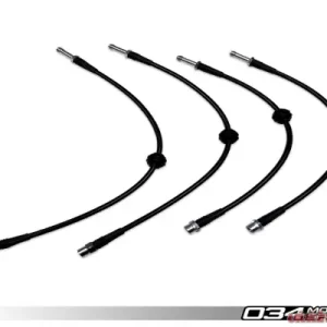 034 Motorsports Stainless Steel Braided Brake Line Kit Audi B8/B8.5 S4/S5 2010-2017 - Image 1