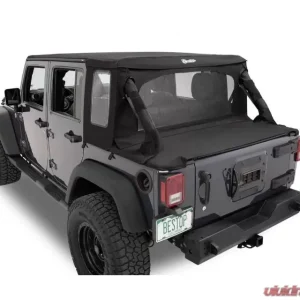 Bestop Halftop Soft Top Black Diamond Jeep Wrangle JK 2007-2018 - Image 2