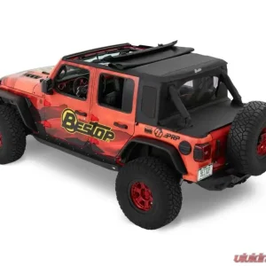 Bestop Halftop Soft Top Black Twill Jeep Wrangle JL 2018-2022 - Image 1