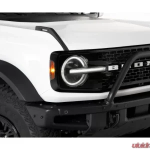 GT Styling 4 Piece Headlight Cover Kit Carbon Fiber Look Ford Bronco 2021-2022 - Image 4