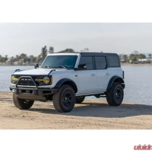 GT Styling 4 Piece Front Daytime Running Light Cover Kit Transparent Yellow Ford Bronco 2021-2022 - Image 1