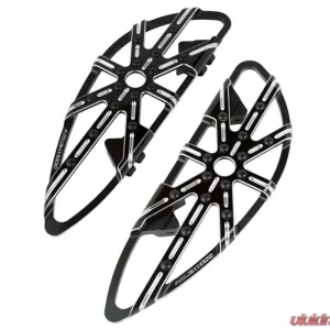 Arlen Ness 10-Gauge Driver and Passenger Black Floorboards Harley Davidson FL Softail 2018+ - Image 1