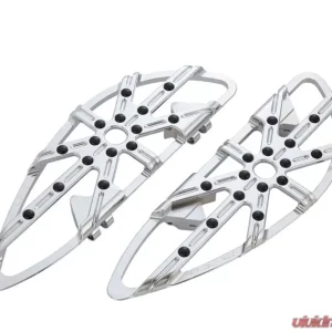 Arlen Ness 10-Gauge Driver and Passenger Chrome Floorboards Harley Davidson FL Softail 2018+ - Image 1