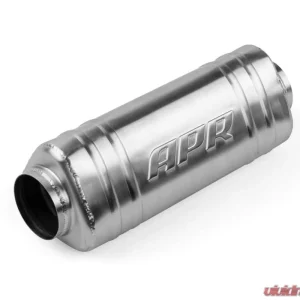 APR Premium 3" Triangle Body Sound Absorption Muffler - T304 Stainless Steel, Brushed Finish - Image 1