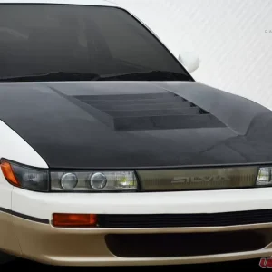1989-1994 Nissan Silvia S13 Carbon Creations D-1 Hood - 1 Piece - Image 2