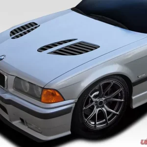 1992-1998 BMW 3 Series M3 E36 2DR Duraflex GTR Hood - 1 Piece - Image 2