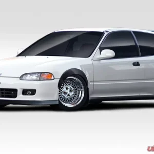 1992-1995 Honda Civic 2dr / HB Duraflex J Spec Fender Flares - 4 Piece - Image 1