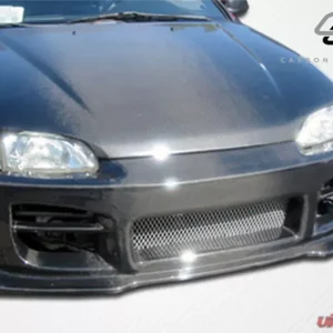 1992-1995 Honda Civic 2DR / HB Carbon Creations Dritech OEM Look Hood - 1 Piece - Image 3