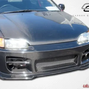 1992-1995 Honda Civic 2DR / HB Carbon Creations Dritech OEM Look Hood - 1 Piece - Image 4