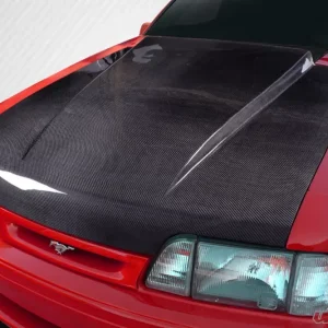 1987-1993 Ford Mustang Carbon Creations 2" Cowl Hood - 1 Piece - Image 4