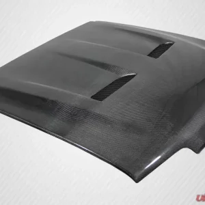 1987-1993 Ford Mustang Carbon Creations Heat Extractor Hood - 1 Piece - Image 5