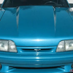 1987-1993 Ford Mustang Duraflex 4 Inch Cowl Hood - 1 Piece - Image 1