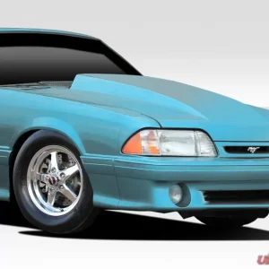 1987-1993 Ford Mustang Duraflex 4 Inch Cowl Hood - 1 Piece - Image 2