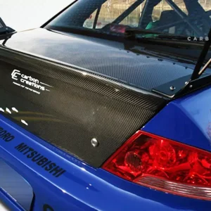 2002-2003 Mitsubishi Lancer 2003-2006 Mitsubishi Lancer Evolution 8 9 Carbon Creations OEM Look Trunk - 1 Piece - Image 3