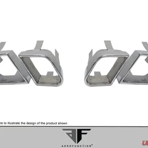 2011-2014 Porsche Cayenne AF-4 Exhaust Tips - 4 Piece (S) - Image 3