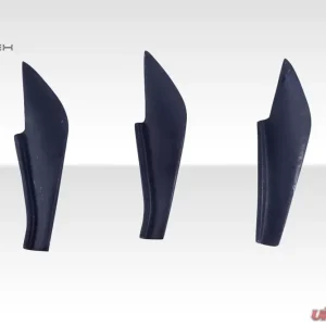 2013-2020 Scion FR-S Toyota 86 Subaru BRZ Duraflex GT500 V3 Rear Bumper Canards - 6 Piece - Image 4
