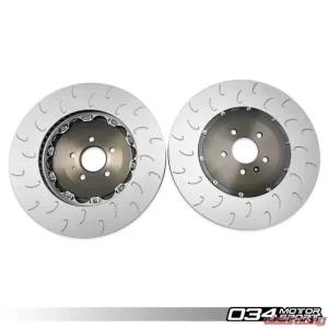 034 MotorSport 400x38mm 2-Piece Floating Front Brake Rotor Upgrade Kit Audi S6 | S7 | RS6 | RS7 | A8 | S8 2011-2018 - Image 2