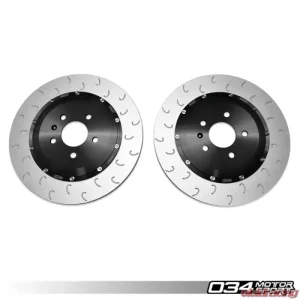 034 Motorsport 350x22mm 2-Piece Floating Rear Brake Rotor Upgrade Kit Audi S6 | S7 | RS6 | RS7 | A8 | S8 2011-2018 - Image 1