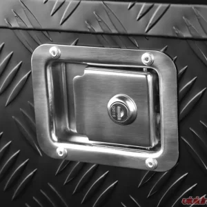 Spec-D Universal 15-29" Black Aluminum Heavy Duty Truck Trailer Tongue Tool Box w/ Lock & Keys - Image 3