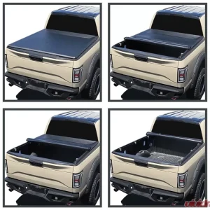 6.5FT Bed Roll Up Tonneau Cover Chevrolet Silverado/GMC Sierra 1500/2015-2019 Silverado/Sierra 2500HD/3500HD 2014-2018 - Image 1
