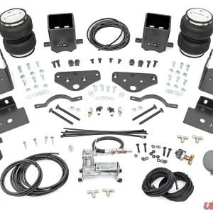 Rough Country Air Spring Kit w/Onboard Air Compressor for 3-6" Lifts Ford F-250 F-350 Super Duty 2017-2022 - Image 1