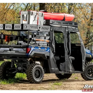 SuperATV Extruded Aluminum Raised Bed Rack w/ Shelf Polaris Ranger XP 1000 2017+ - Image 2