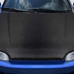 1992-1995 Honda Civic 2DR / HB Carbon Creations Geo6ix Dritech OEM Look Hood - 1 Piece - Image 1