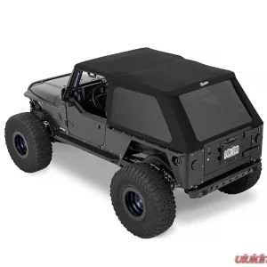 Bestop Premium Black Twill Trektop Slantback Soft Top Jeep Wrangler TJ Unlimited 2004-2006 - Image 1