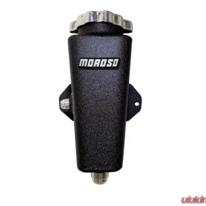 Moroso Universal Left 6AN In/10AN Out Power Steering Tank Black Powder Coat - Image 1