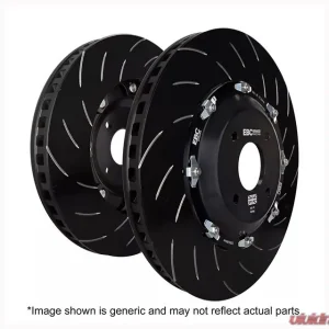 EBC Brakes 330x28mm Slotted Front Replacement Discs Complete Assembly (Pair) Honda Civic Type-R 2001-2007 - Image 1