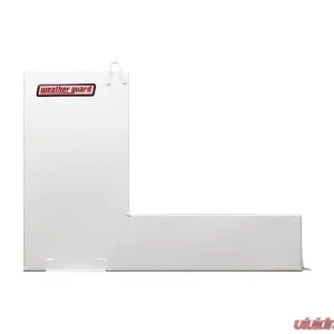 Weather Guard 110 Gallon White Steel L-Shape Transfer Tank - Image 4