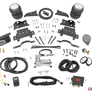 Rough Country Air Spring Kit w/compressor Wireless Controller 4" Lift Kit Ram 2500 14-22 - Image 1