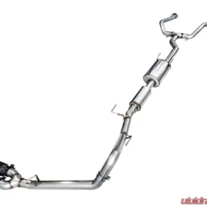 AWE Tuning 0FG Exhaust Dual Diamond Black Tips Toyota Tundra 2022-2025 - Image 1