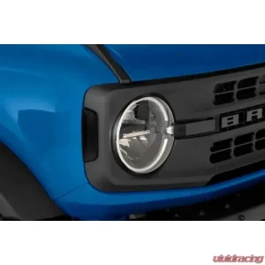 GT Styling Front Daytime Running Light Cover Kit 4 Pcs Ford Bronco 2021-2024 - Image 1