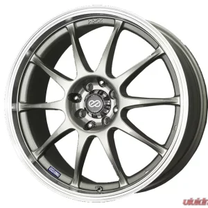 Enkei J10 Silver with Machined Lip Wheel 17x7 5x108 - Image 1