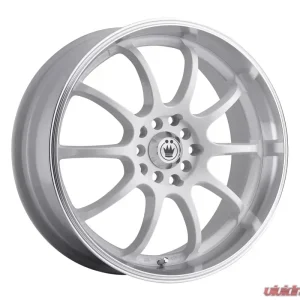 Konig Lightning White w/Machined Lip Wheel 16x7 5x100/114.3 40 - Image 1