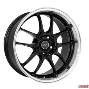 Enkei PF01 Wheel Racing Series Black Machined 17x8 5x114.3 50mm - Image 1