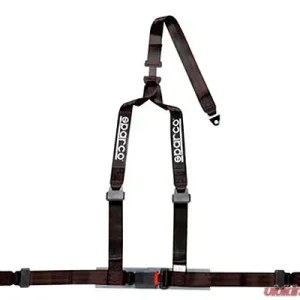 Sparco 2 Inch Tuner 3-Point Bolt-In Harness Black - Image 1