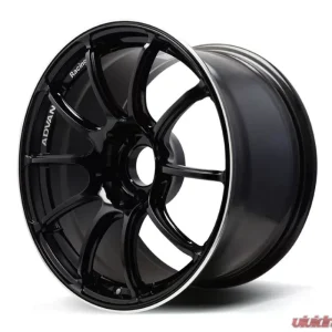 Advan RZII Wheel 17x9 5x114.3 45mm Racing Gloss Black & Ring - Image 1