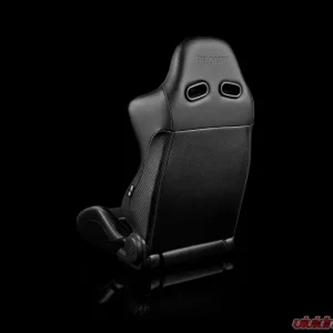 Braum Racing Advan Series Sport Seats (Pair) - Black Leatherette w/ Carbon Insert - Image 3
