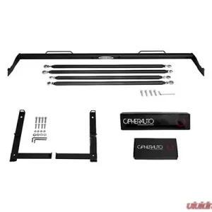Cipher Auto Racing Harness Bar Black Powder Coated Cadillac CTS 09-15 - Image 1