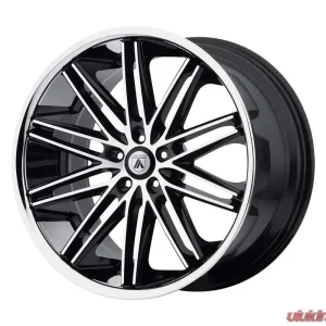 Asanti Black ABL-10 Machined Face with SS Lip 20x8.5 5x112.00 38mm - Image 1