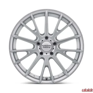 American Racing AR904 16x7 5x5x114.3 +40mm Bright Silver Machined Face Wheel - Image 2