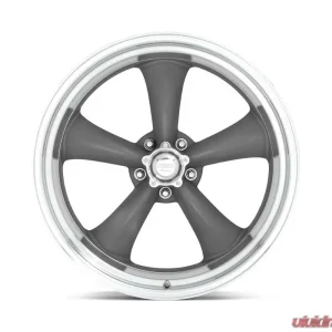 American Racing VN215 Classic Torq Thrust II 1 PC 18x7 5x127 | 5x5 +6mm Mag Gray Machined Lip Wheel - Image 2