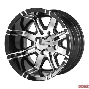 Fairway Alloys FA119 Aggressor Wheel 12x7 4x4x101.6 -40mm Machined Gloss Black - Image 1