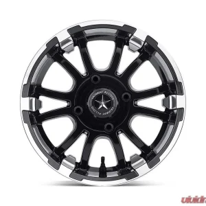 Fairway Alloys FA132 Sixer Wheel 12x6 4x4x101.6 -20mm Machined Matte Black - Image 2