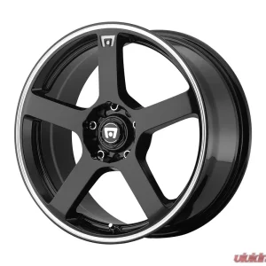 Motegi MR116 Wheel 16x7 5x5x100/5x114.3 +40mm Gloss Black Machined Flange - Image 1