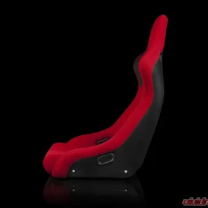 Braum Racing Venom-R Series Fixed Back Bucket Seat (Each) - Red Cloth|Carbon Fiber - Image 3